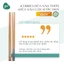 Đũa dài xào nấu ăn 3II HOME Đũa gỗ tự nhiên Mahogany dài 330mm tiêu chuẩn chất lượng HACCP xuất khẩu
