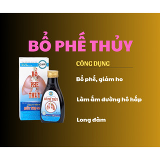 Bổ Phế Thủy bổ phế, giảm ho, làm ấm đường hô hấp, viêm họng, khan tiếng, hen suyễn