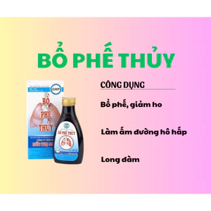 Bổ phế thuỷ Đức Thọ Sanh (150ml) bổ phế, giảm ho, ấm đường hô hấp, viêm họng, khan tiếng hen suyễn