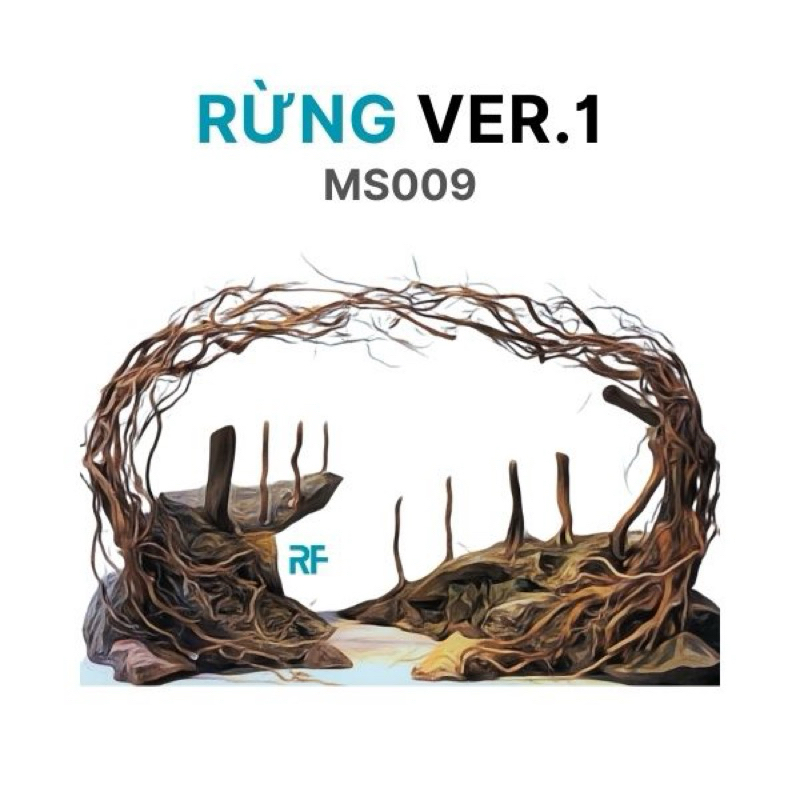 Layout Rừng ver.1 dùng trang trí bể kính kích thước 30x20x20cm (Ms009 ...