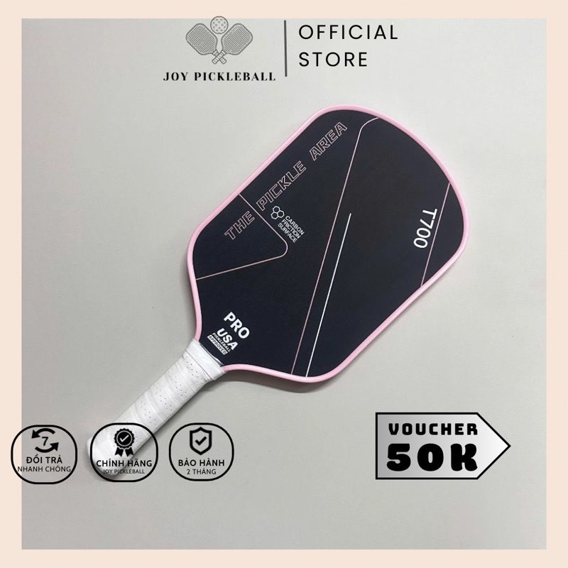 ( HOẢ TỐC ) Vợt Pickleball T700 PRO Pickle Area, mặt carbon siêu nhám