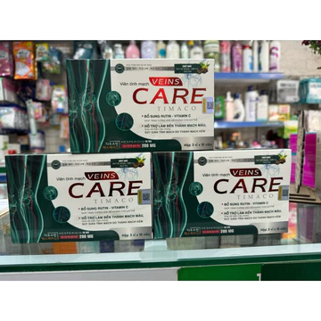 Viên Tĩnh mạch Veins Care Timaco -rutin C hộp 30viên ( Hỗ trợ bền thành mạch)