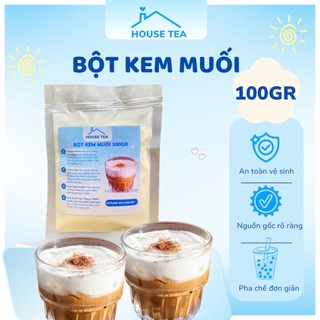 BỘT KEM MUỐI BKB chiết 100gr làm kem muối kết hợp cà phê, trà sữa thơm ngon, đậm vị