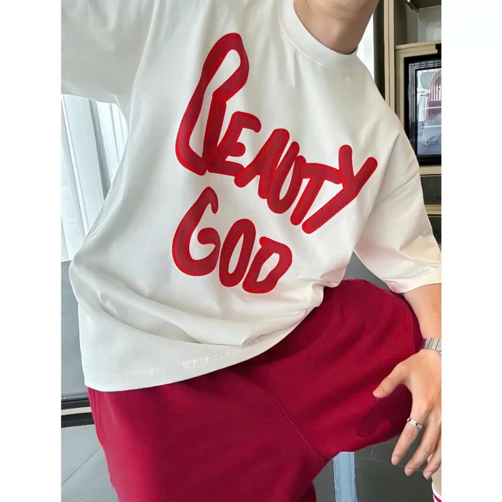 Áo thun Stee Cổ tròn BEAUTY GOD Localbrand ICVCVNI Unisex Menwear