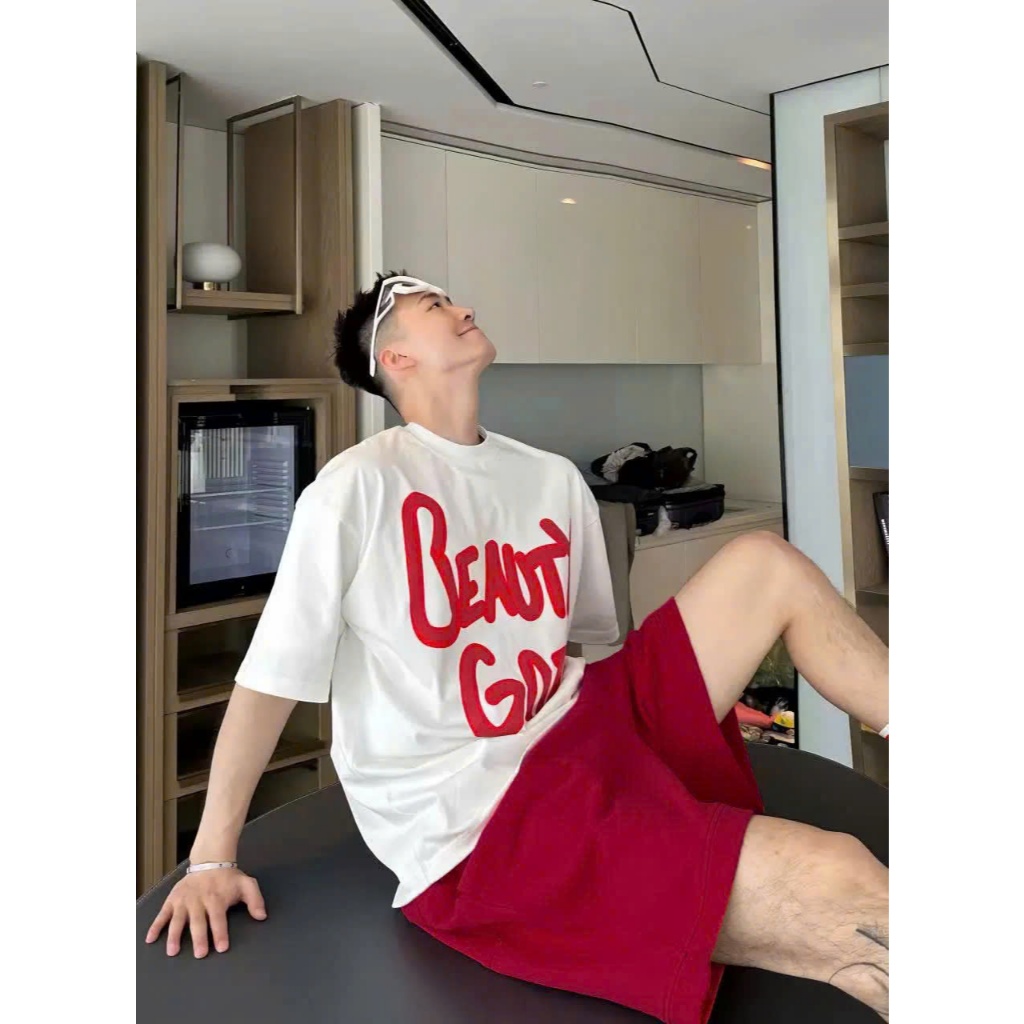 Áo thun Stee Cổ tròn BEAUTY GOD Localbrand ICVCVNI Unisex Menwear