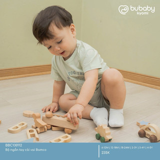 BuBaby Bộ ngắn tay cài vai Bamco cao cấp cho bé trai và bé gái BBC130112