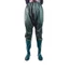 Ủng quần 2 LỚP lội nước đến bụng Hoa San size 35-43 đế mềm màu xanh, quần ủng bảo hộ lao động, ủng lội nước