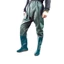 Ủng quần 2 LỚP lội nước đến bụng Hoa San size 35-43 đế mềm màu xanh, quần ủng bảo hộ lao động, ủng lội nước