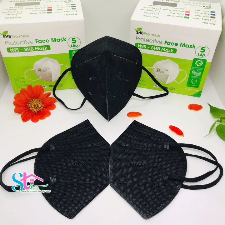 Combo 5 hộp khẩu trang 5 lớp chính hãng SHBpro mask hộp 20 cái, khẩu trang N95 người lớn chuẩn FFP2 – 5