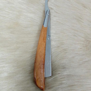 Dao Cạo Lông Mặt, Dao Cạo Baber Cán Gỗ, Dao Cạo Râu