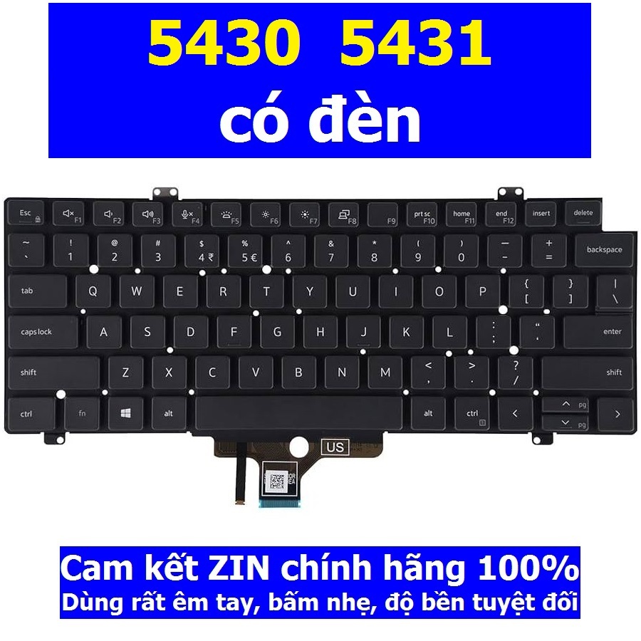 Bàn phím laptop Dell Latitude 5431 5430 Gen 12th date 2022 ; keyboard ...