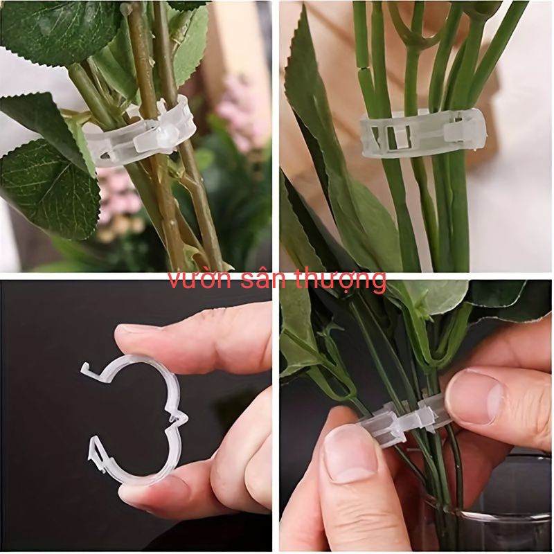 10 Kẹp Cố Định Thân Dưa Lưới, Cây Dây Leo, giúp Cây Không Ngã