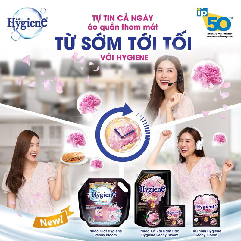 Nước Xả Vải Hygiene Đậm Đặc 3300ml Thái Lan, Lưu Hương Bền Lâu, Làm Mềm Quần Áo - HT HOUSE