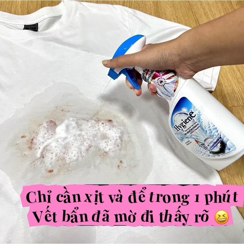 Xịt Tẩy Trắng Quần Áo Hygiene Thái Lan Loại Bỏ Vết Bẩn Cứng Đầu 500ml-HT House