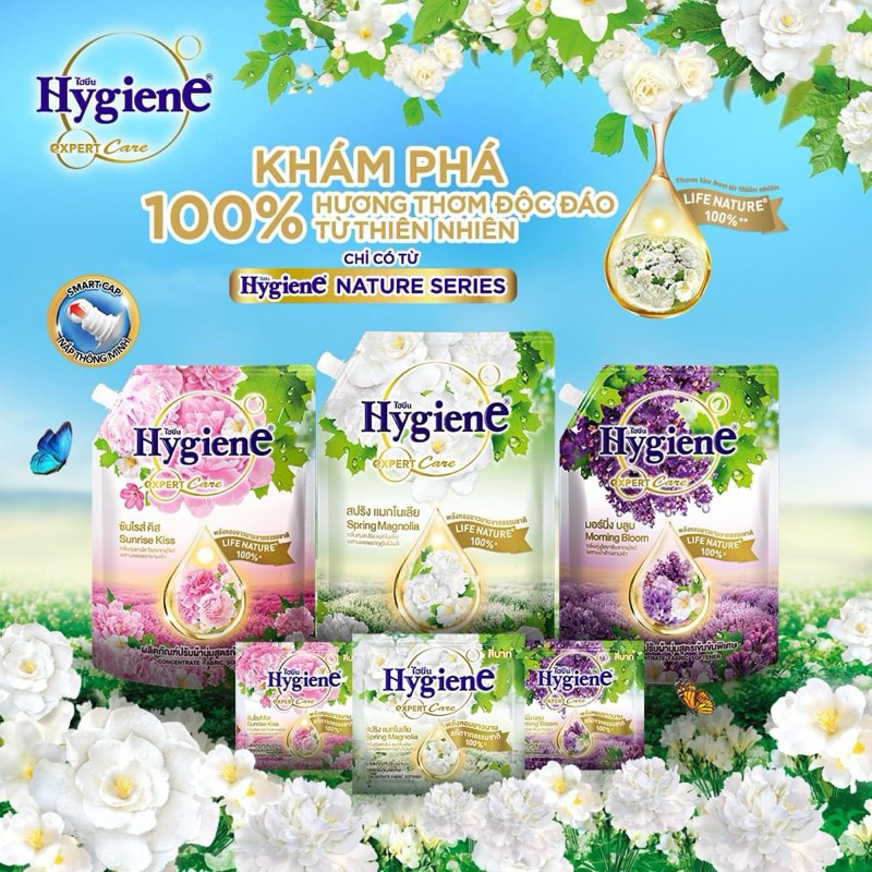 Nước Xả Vải Hygiene Thái Lan Đậm Đặc  Dây 12 Gói