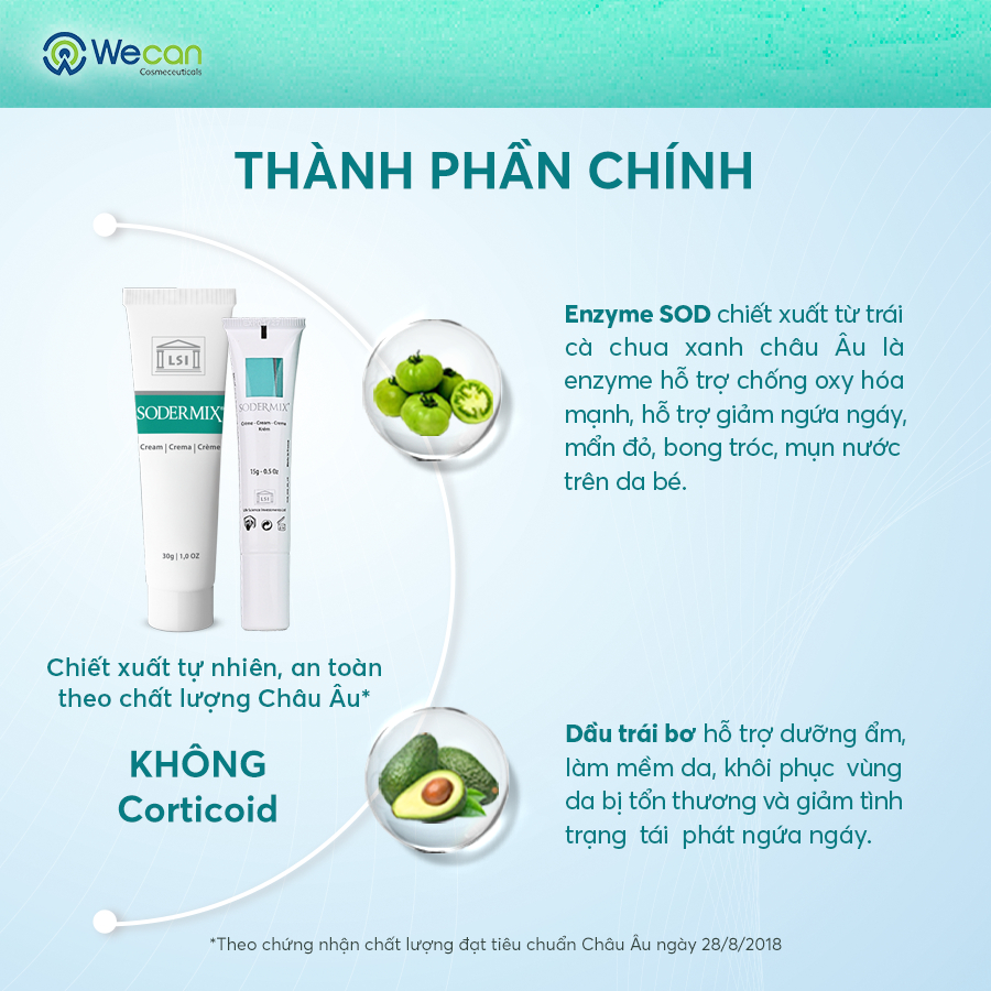 Ảnh Kem Bôi Chàm Sữa SODERMIX 30g - Tặng Mây Hồng Cho Mẹ - Hỗ Trợ Giảm Ngứa Ngáy, Viêm Da Cơ Địa, Mẩn Đỏ, Dưỡng Ẩm Cho Bé 3