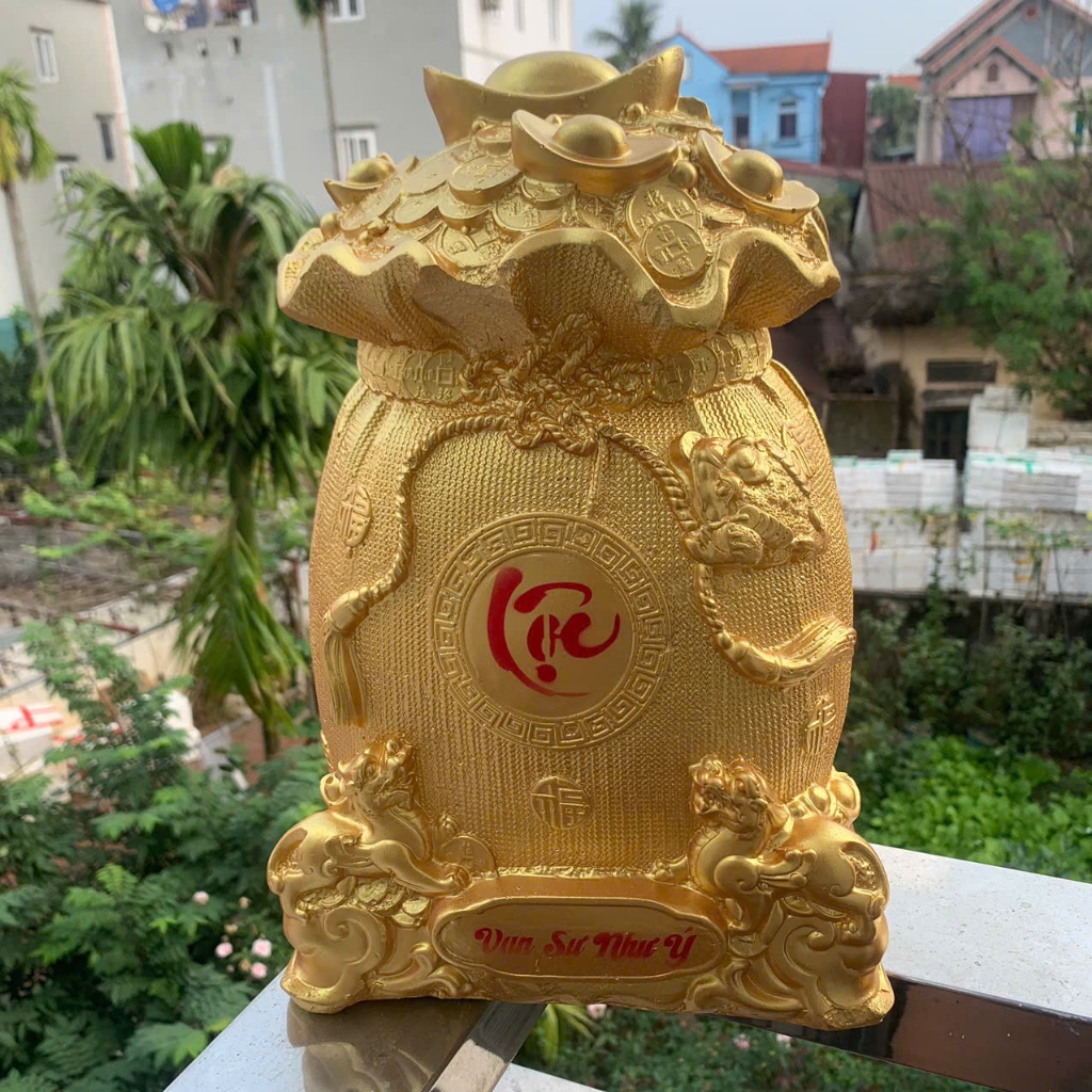 Ống tiết kiệm Hũ Vàng Tài Lộc phong thủy size to,heo đất tiết kiệm tài lộc quà tặng trang trí LĐ8