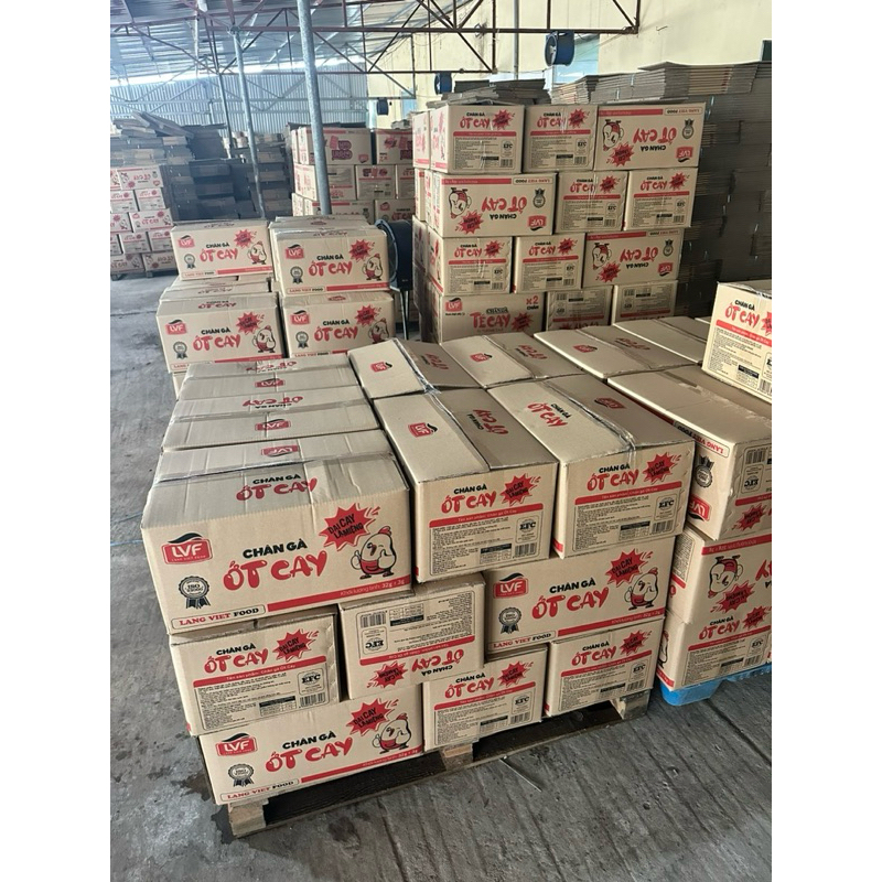1 THÙNG CHÂN GÀ ỚT CAY 300 BỊCH /1 THÙNG