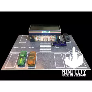 Bãi để xe kèm nhà 7Eleven 1/64