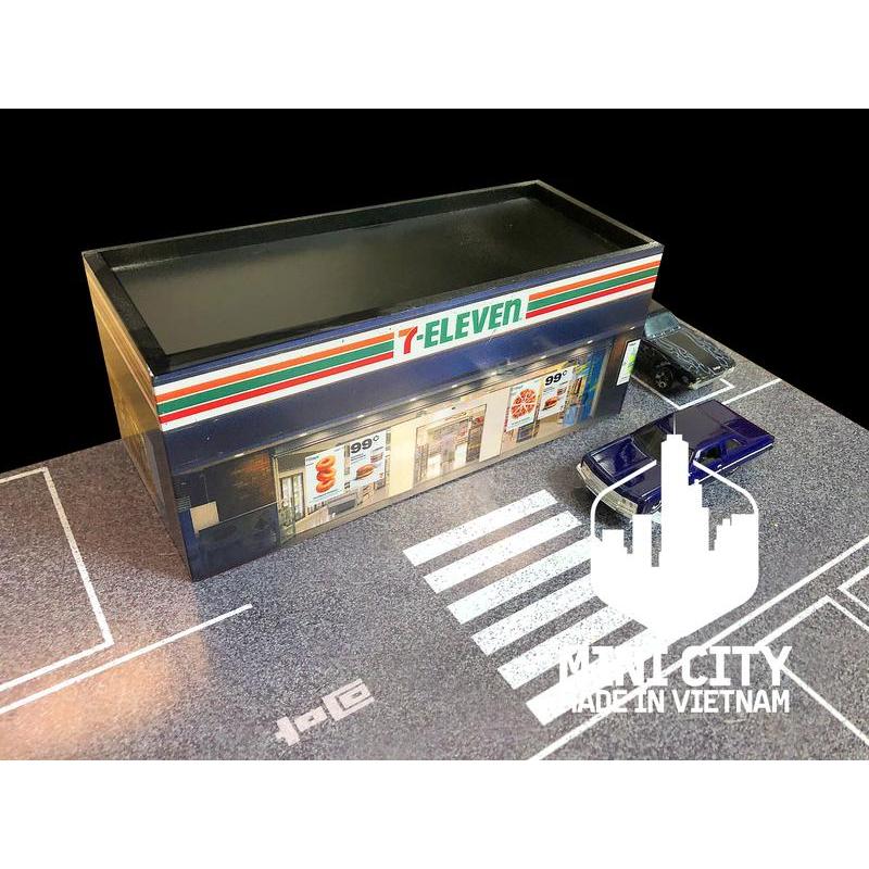 Bãi để xe kèm nhà 7Eleven 1/64