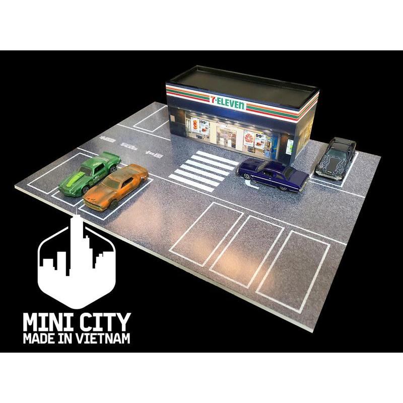 Bãi để xe kèm nhà 7Eleven 1/64