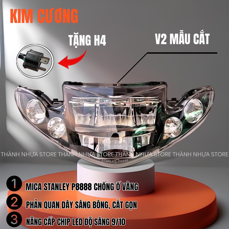 Pha đèn 2 tầng sirius - Pha led 2 tầng zhipat sirius sihello