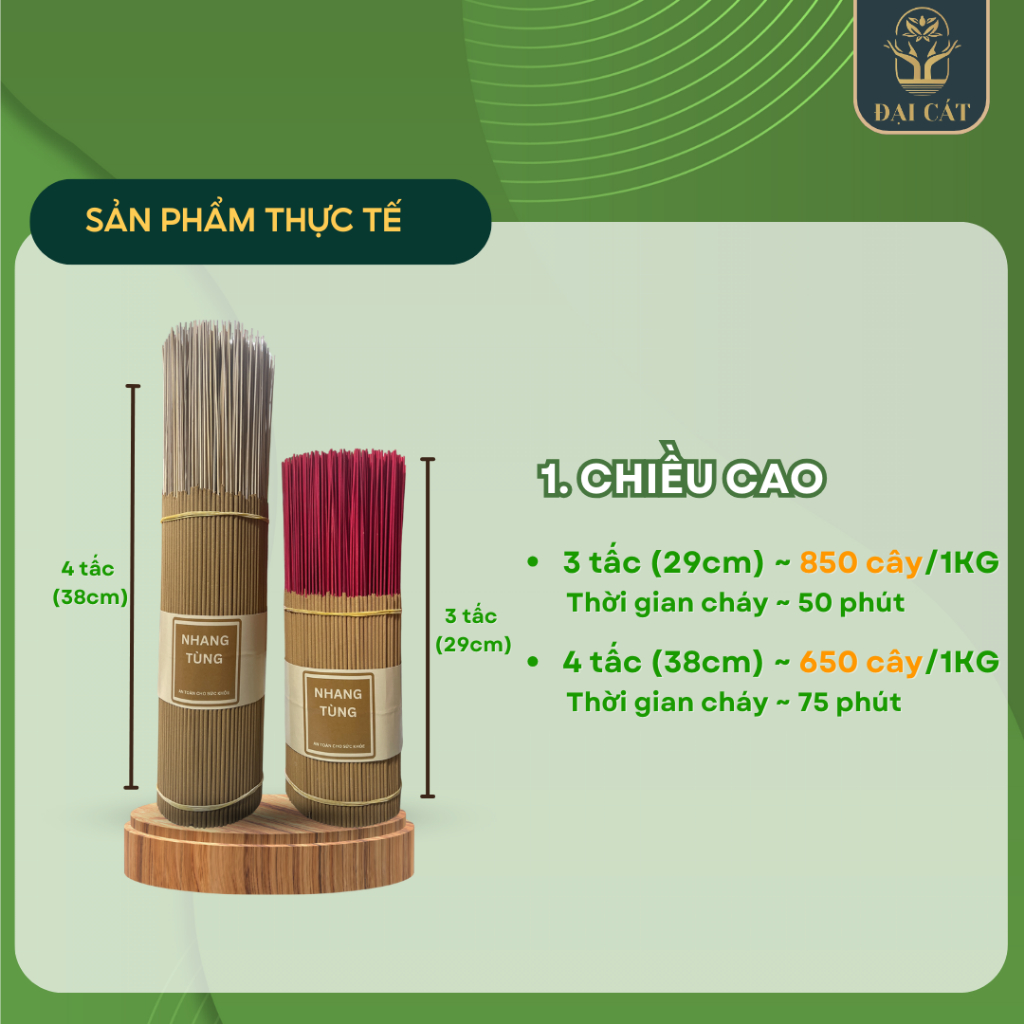 Thiết kế của 1KG Nhang Tuyếtùng Đại Cát