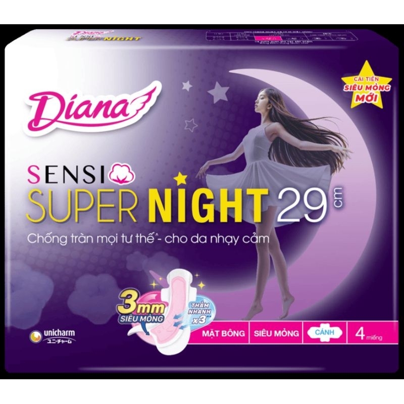 combo 2 gói băng vệ sinh Diana Bạn đêm đủ loại (tùy chọn )