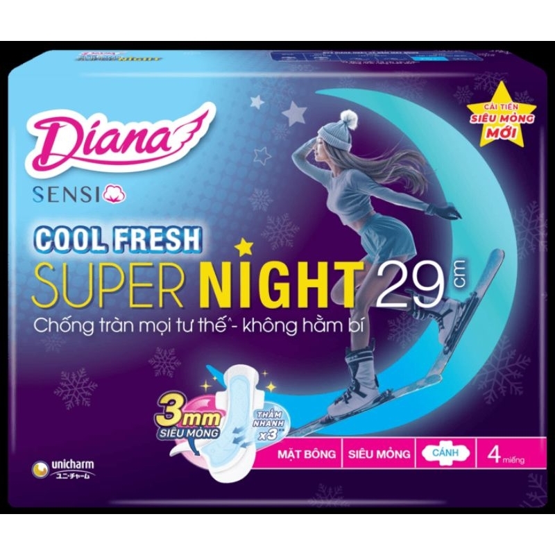 combo 2 gói băng vệ sinh Diana Bạn đêm đủ loại (tùy chọn )