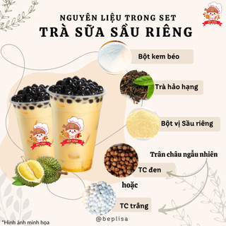 Set Pha Trà Sữa 21 mùi Săn quà đơn 12-15 ly TẶNG, trân châu,túi lọc trà, ốg hút, chai pet Bếp Lisa