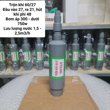 Bộ trộn khí Ejector /Venturi VINATHULIN D60/27 trong xử lí nước giếng khoan nhiễm sắt (Shop cũ máy lọc nước VINATHULIN)