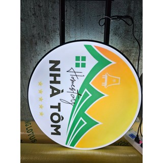Biển Quảng Cáo Hút Nổi , Biển Mica Hút Nổi , Hộp Đèn , In 2 mặt , có thanh treo ( KT 60*60cm)