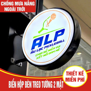 Biển Quảng Cáo Hút Nổi , Biển Mica Hút Nổi , Hộp Đèn , In 2 mặt , có thanh treo ( KT 60*60cm)