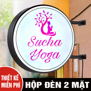 Biển Quảng Cáo Hút Nổi , Biển Mica Hút Nổi , Hộp Đèn , In 2 mặt , có thanh treo ( KT 60*60cm)