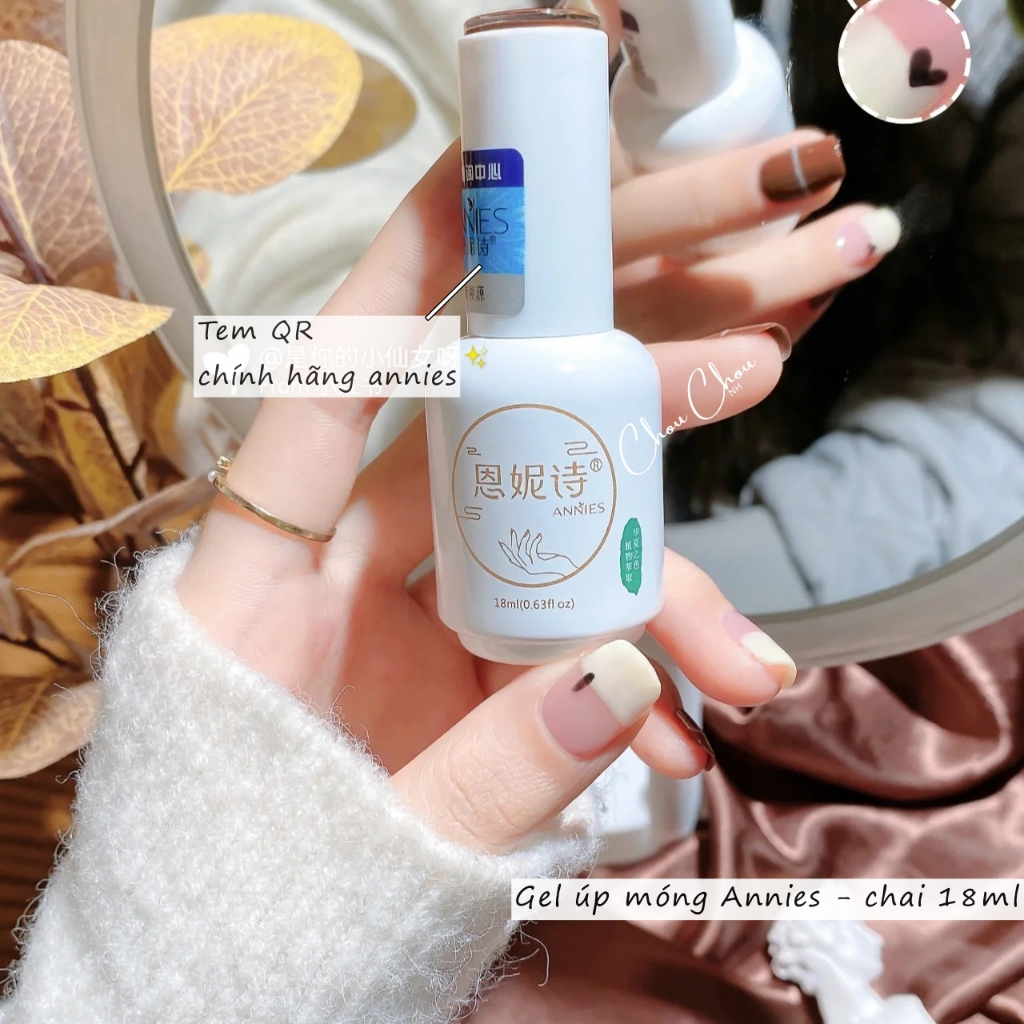 Glue gel úp móng , ẩn phụ kiện , làm cứng móng 3 trong 1 ANNIES chính hãng, gel úp móng