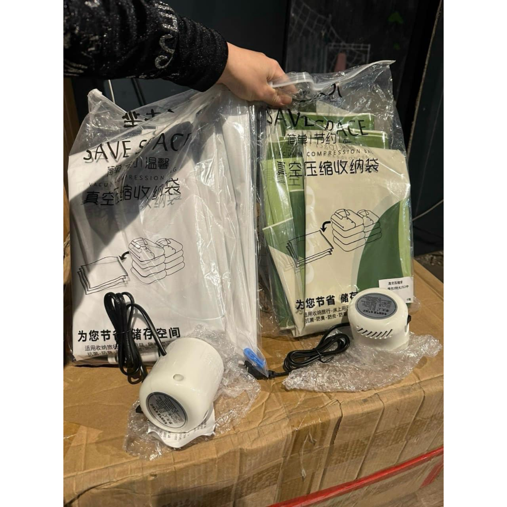 SET 6 TÚI ĐỰNG CHĂN, QUẦN ÁO HÚT CHÂN KHÔNG KÈM BƠM ĐIỆN TIỆN LỢI