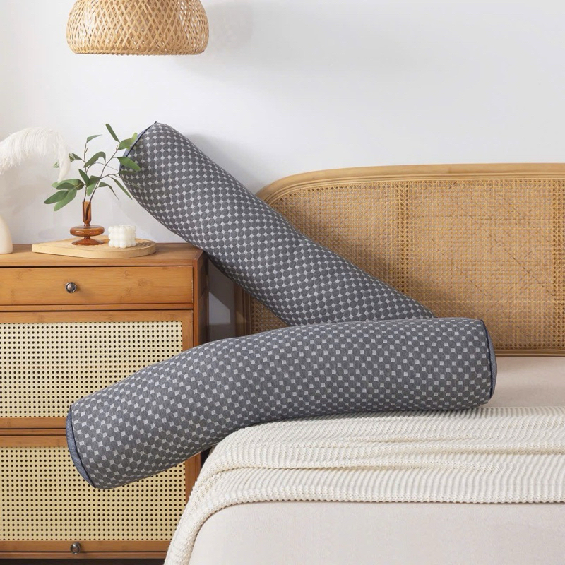Ruột Gối Ôm Matxa Bo Tròn 2 Đầu 35x100cm Bông Gòn Trắng Tinh Khiết, Kháng Khuẩn, Có Khoá Kéo Điều Chỉnh Bông