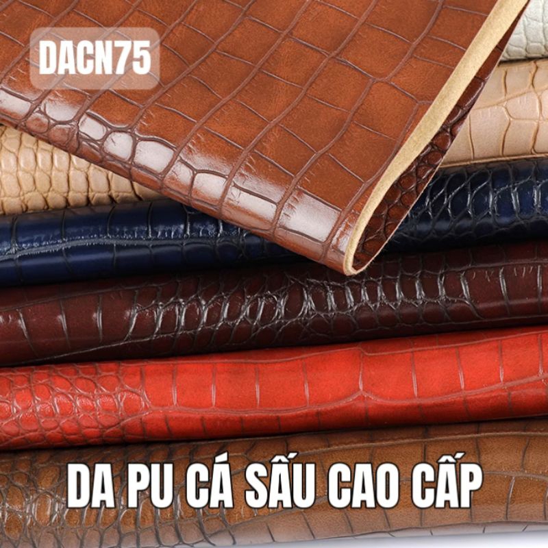 DA PU VÂN CÁ SẤU 1.0MM LOẠI TỐT KHỔ NHỎ (NHIỀU MÀU) | Shopee Việt Nam