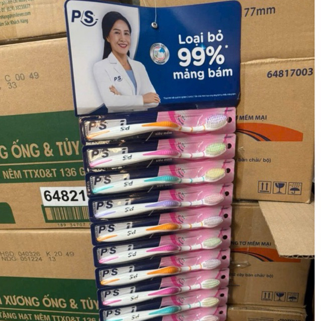 BÀN CHẢI ĐÁNH RĂNG PS LÔNG TƠ SIÊU MỀM