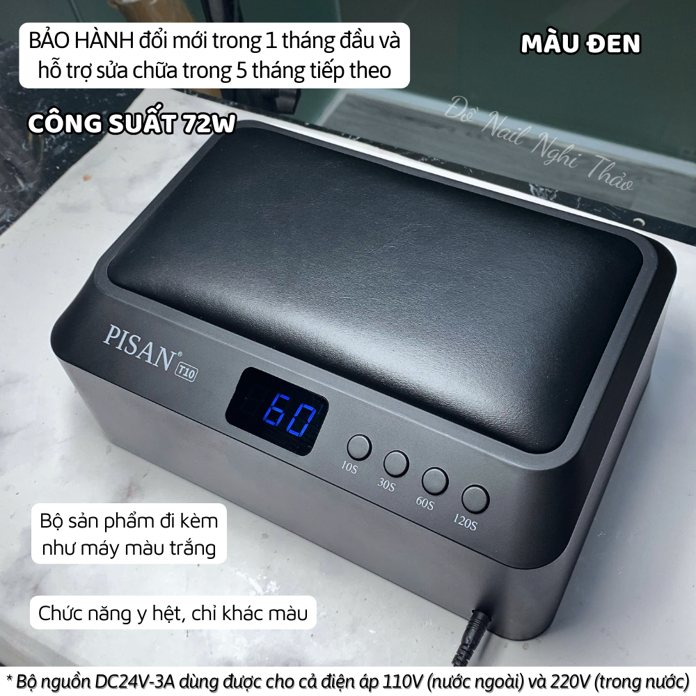 Product image Máy hơ gel T10 PISAN khoang vừa 2 tay 3