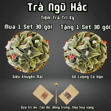 [Mua 1 tặng 1] Trà Ngũ Hắc - Tiệm Trà Tri Kỷ - thành phần: Gạo đen,đậu đen, đâu tằm, hắc kỷ tử, vừng đen, cỏ ngọt