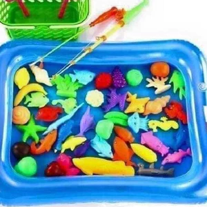 BỘ ĐỒ CHƠI CÂU CÁ NHỰA KÈM BỂ PHAO SIÊU THÚ VỊ CHO BÉ
