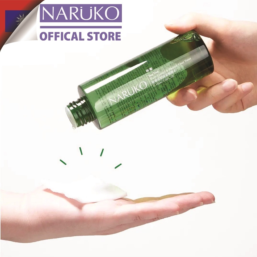 Ảnh Toner nước hoa hồng Naruko trà tràm Tea Tree Shine Control and Blemish Clear Toner 20ml (Bản Đài) 1