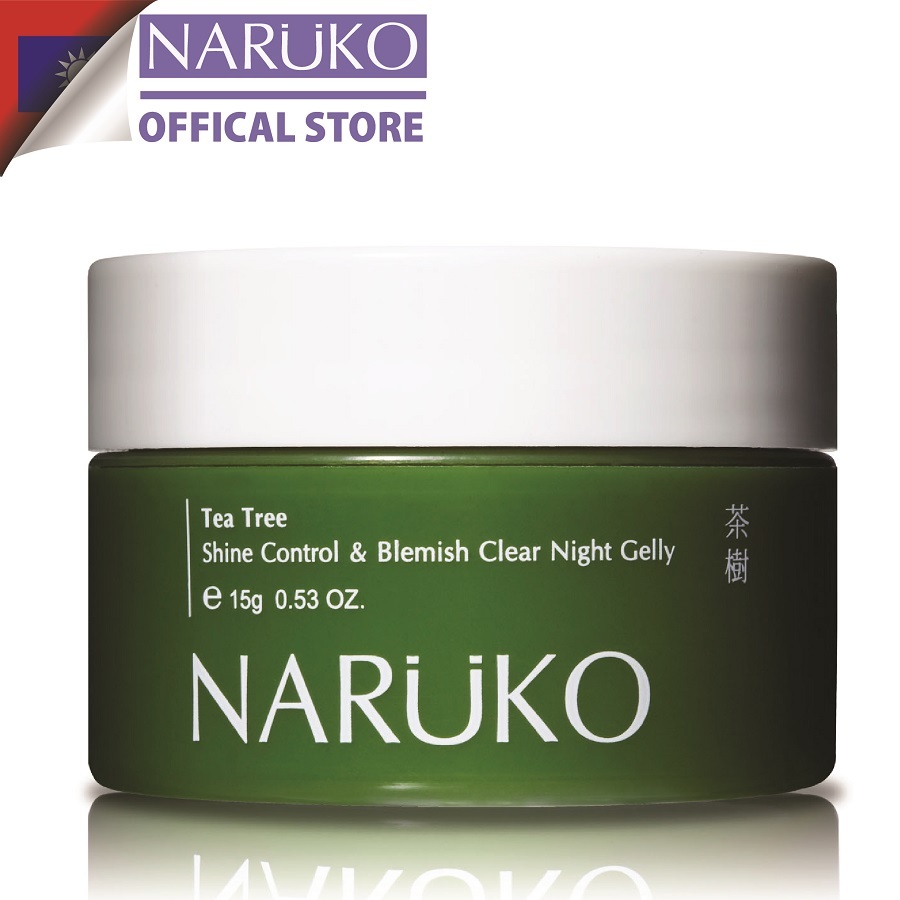 Ảnh Mặt nạ ngủ kiềm dầu, kiểm soát mụn Naruko trà tràm Tea Tree Shine Control Blemish Clear Night Gelly 15g 1