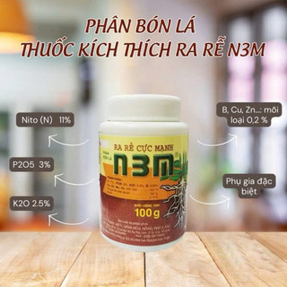 Phân bón kích thích ra rễ cực mạnh N3M - Hũ 100 GRAM, 500 GRAM