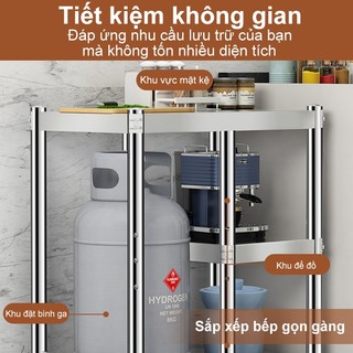 Kệ inox nhà bếp 3 tầng Kệ bếp gas inox 304 Kệ Để Đồ Inox