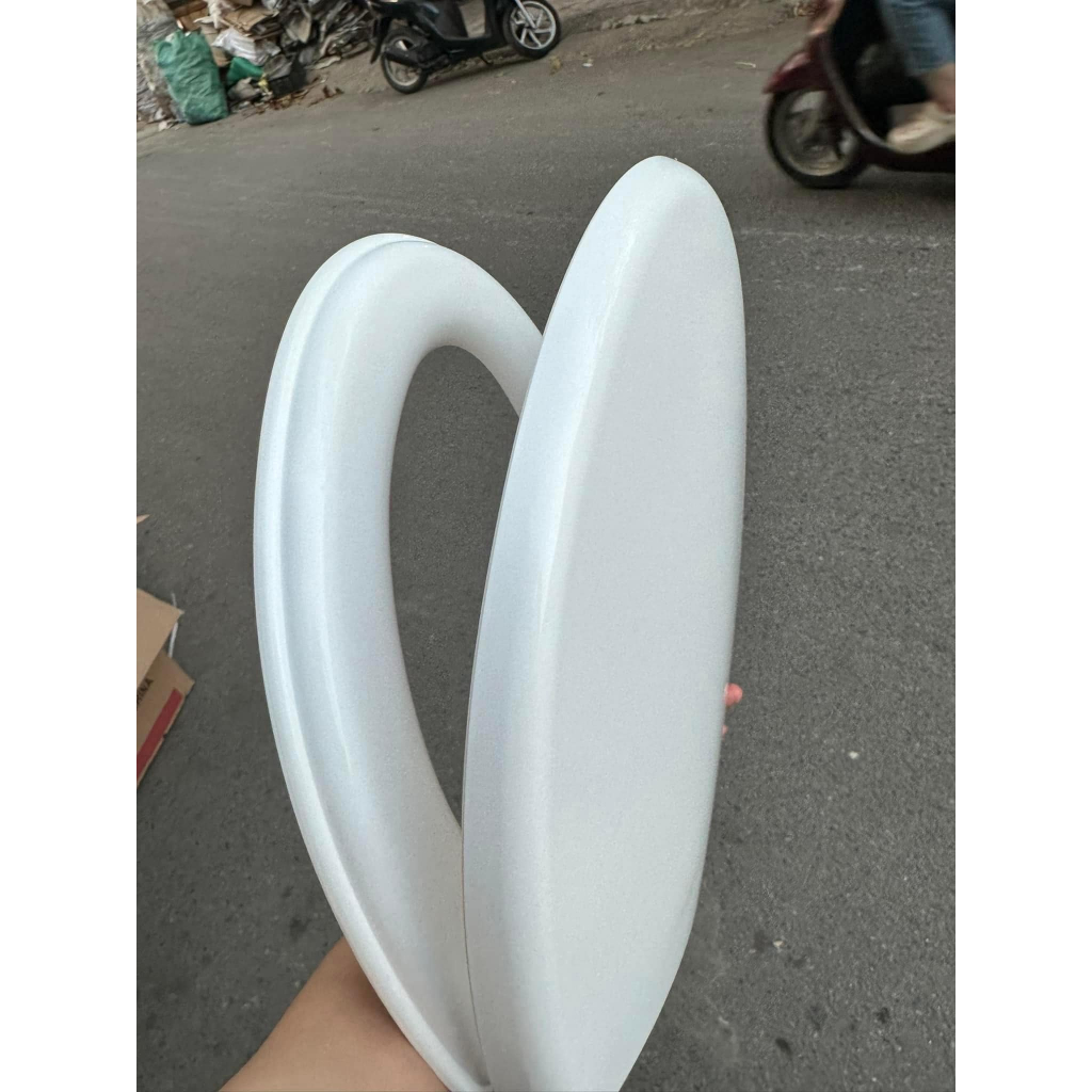 NẮP ĐẬY BỒN CẦU THAY THẾ CHẤT LIỆU NHỰA CỨNG KÈM PHỤ KIỆN TIỆN LỢI