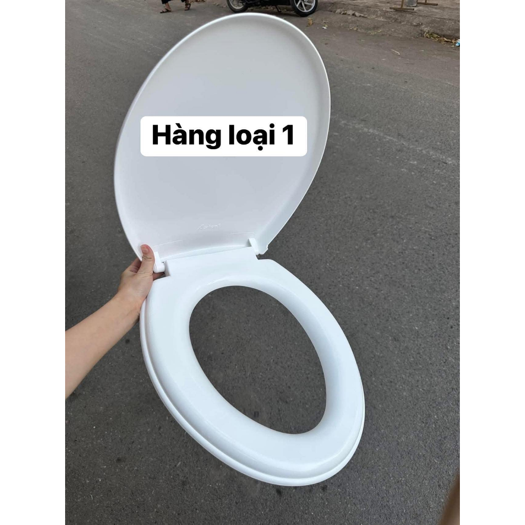 NẮP ĐẬY BỒN CẦU THAY THẾ CHẤT LIỆU NHỰA CỨNG KÈM PHỤ KIỆN TIỆN LỢI
