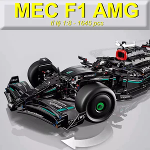 Mô hình lắp ráp siêu xe đua Mec F1 Black tỉ lệ 1:8 với 1642 PCS Fullbox cao cấp ở TDSTECH