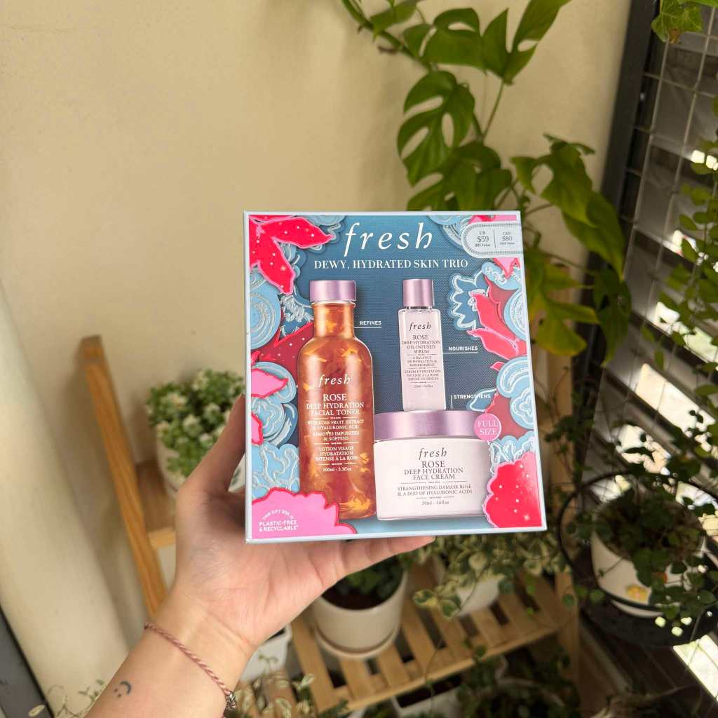 Set dưỡng da Fresh Dewy & Hydrated Skin Trio Skincare | Shopee Việt Nam